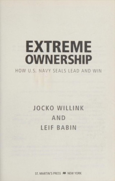 Cover of Extreme Ownership