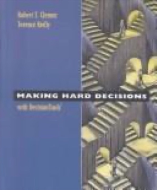 Cover of Making Hard Decisions: An Introduction to Decision Analysis