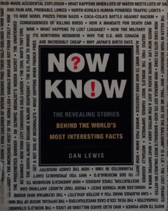 Cover of Now I Know: The Revealing Stories Behind the World's Most Interesting Facts