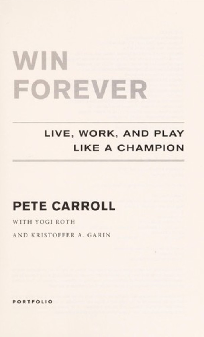 Cover of Win Forever: Live, Work, and Play Like a Champion